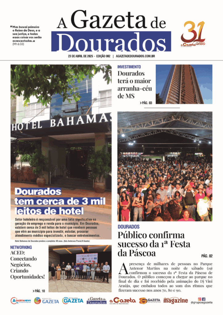 Jornal A Gazeta de Dourados – Edição de 23 de abril de 2025