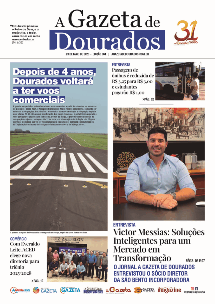 Jornal A Gazeta de Dourados – Edição de 23 de maio de 2025