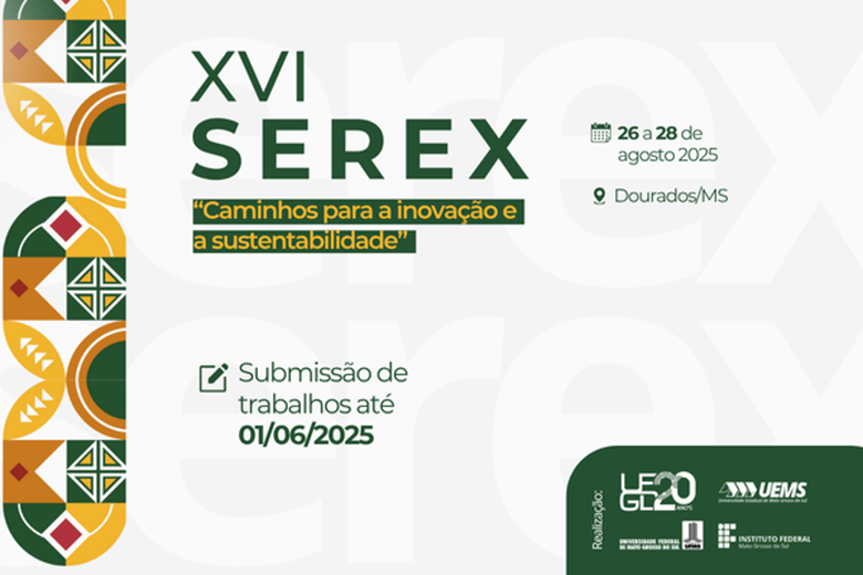 UFGD e UEMS sediarão o XVI Seminário de Extensão Universitária da Região Centro-Oeste UFGD e UEMS sediarão o XVI Seminário de Extensão Universitária da Região Centro-Oeste