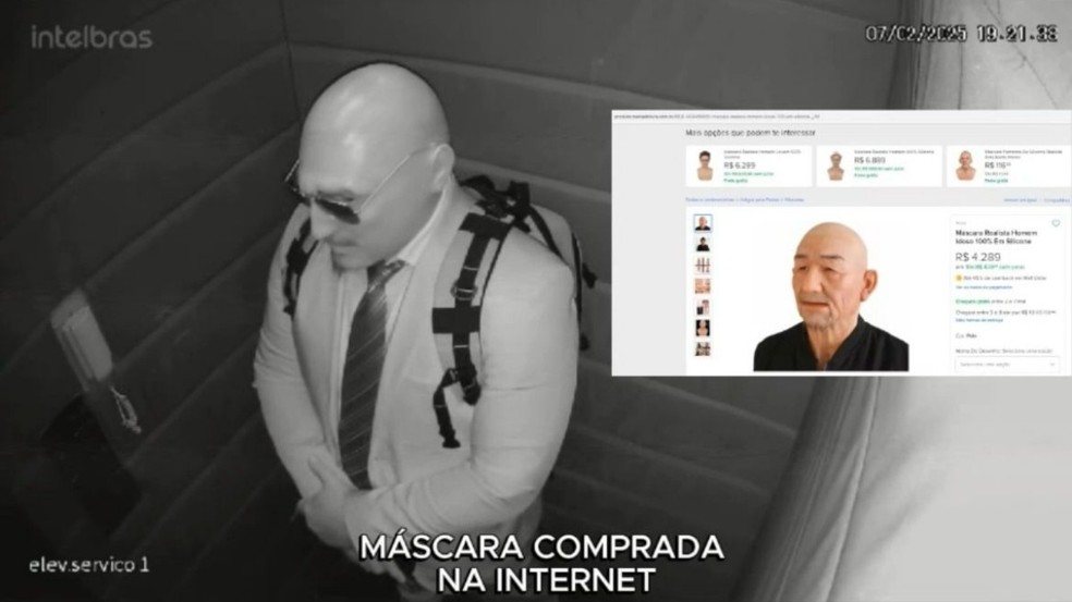 Bandido usou máscara realista de R$ 1,8 mil para furto em Niterói Bandido usou máscara realista de R$ 1,8 mil para furto em Niterói