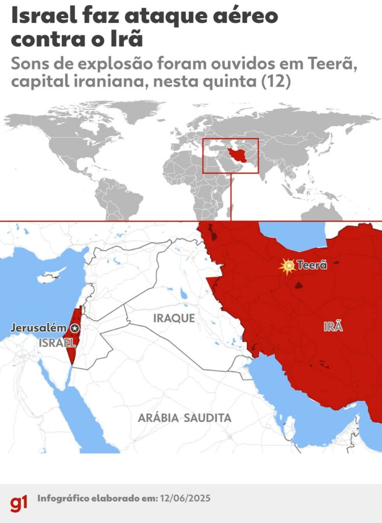 Israel ataca instalações nucleares no Irã e mata os 2 principais líderes militares do país Israel ataca instalações nucleares no Irã e mata os 2 principais líderes militares do país