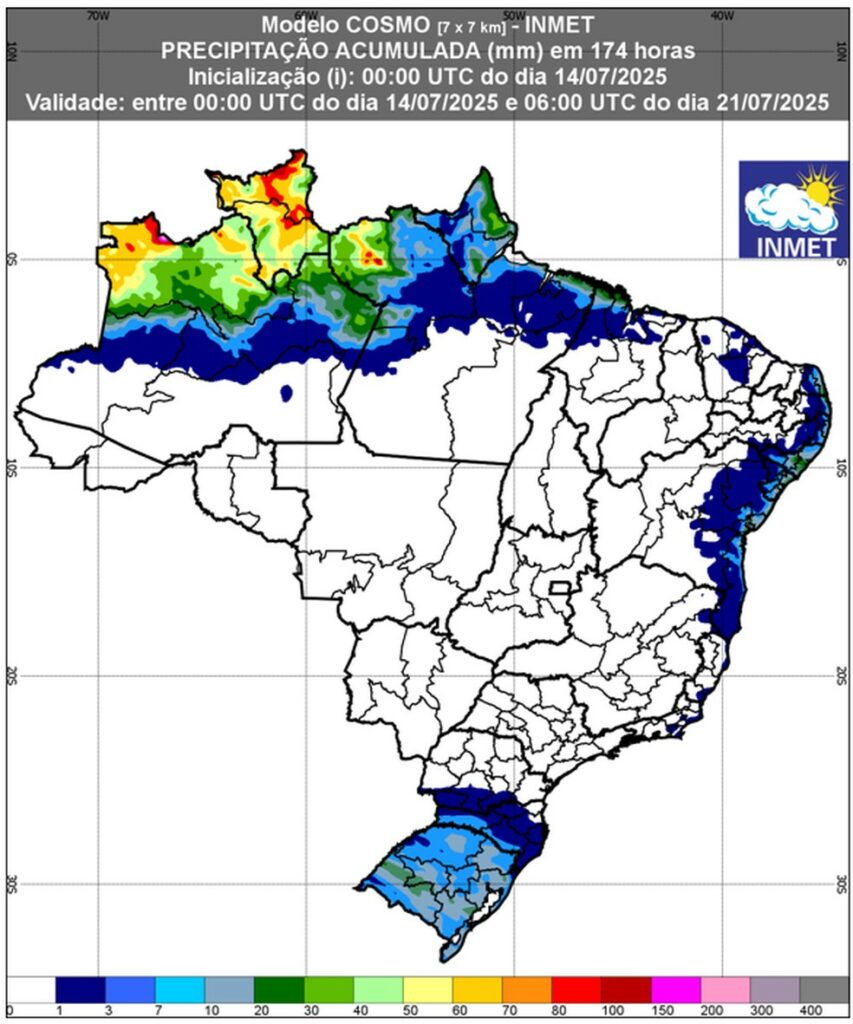 Frio ganha força no Sul e volta ao Centro-Oeste e Sudeste no fim de semana; veja previsão