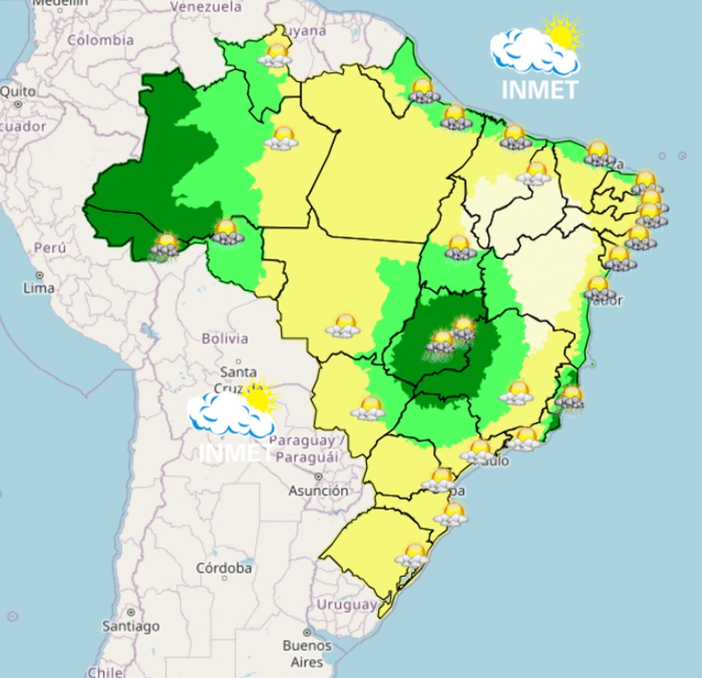 Onda de calor começa nesta quinta com expectativa de temperaturas acima de 40ºC Onda de calor começa nesta quinta com expectativa de temperaturas acima de 40ºC