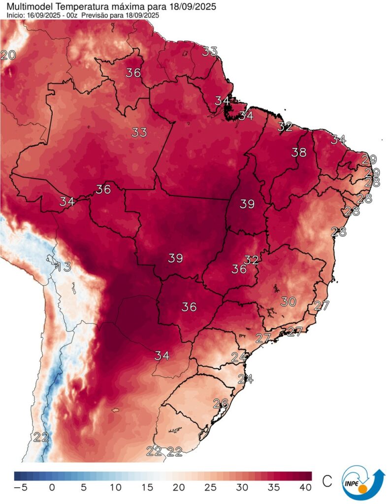 Onda de calor começa nesta quinta com expectativa de temperaturas acima de 40ºC Onda de calor começa nesta quinta com expectativa de temperaturas acima de 40ºC