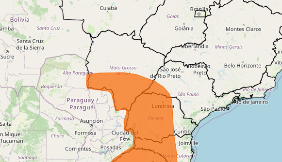 Dourados tem dois alertas de tempestade e deve enfrentar semana de tempo instável