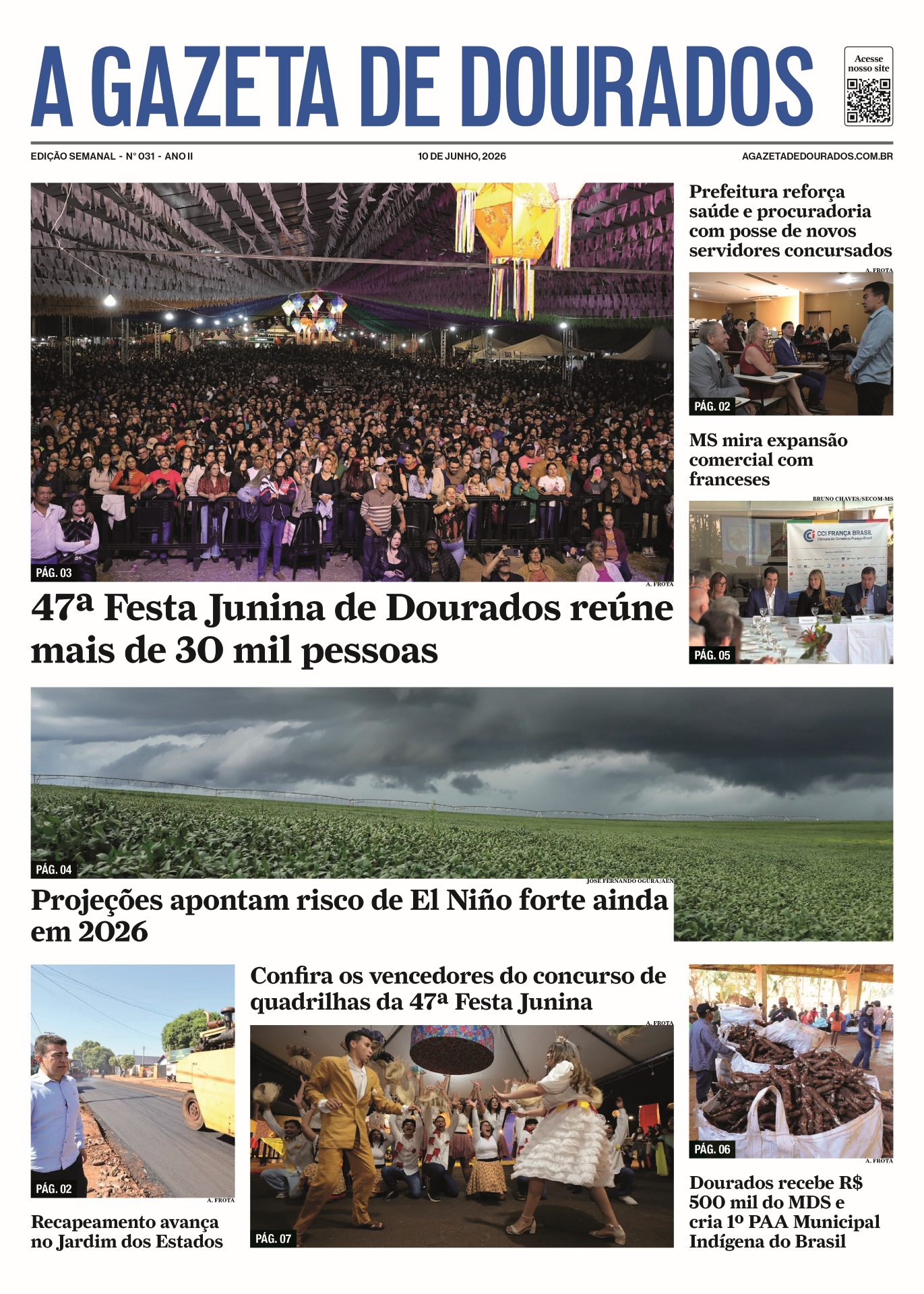 Jornal A Gazeta de Dourados – Edição de 10 de junho de 2026