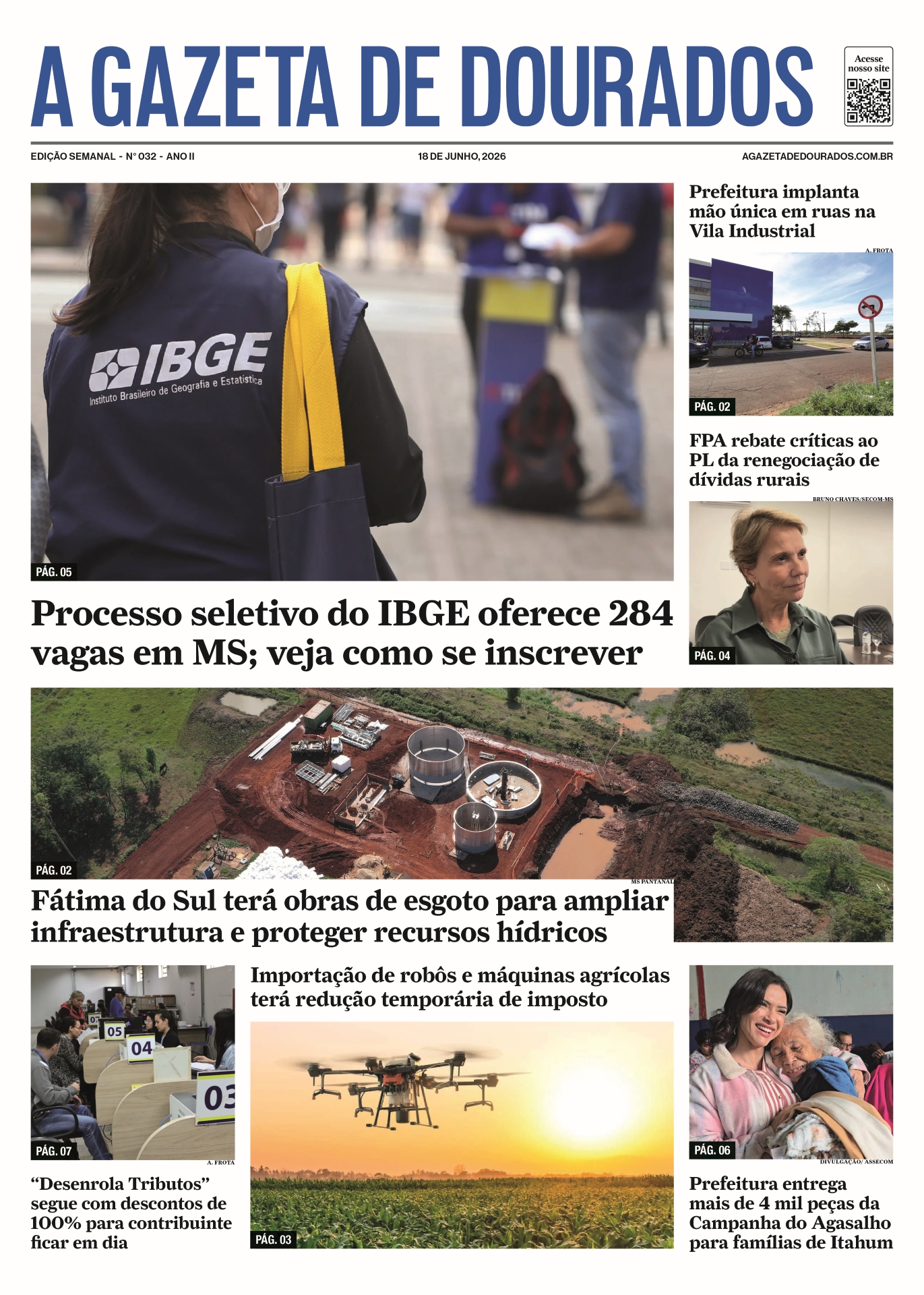 Jornal A Gazeta de Dourados – Edição de 18 de junho de 2026