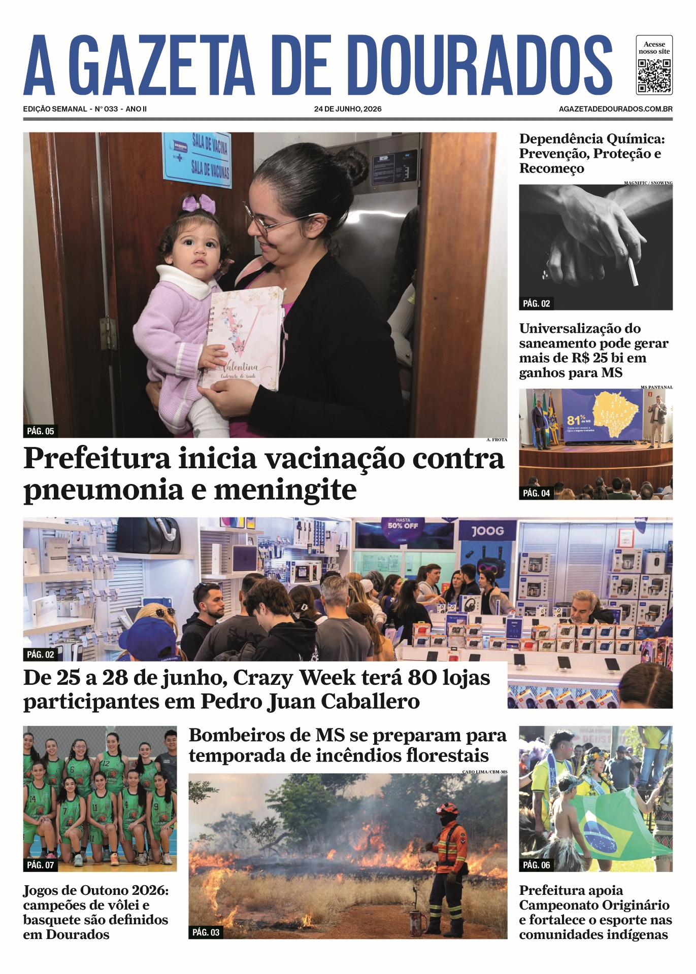 Jornal A Gazeta de Dourados – Edição de 24 de junho de 2026