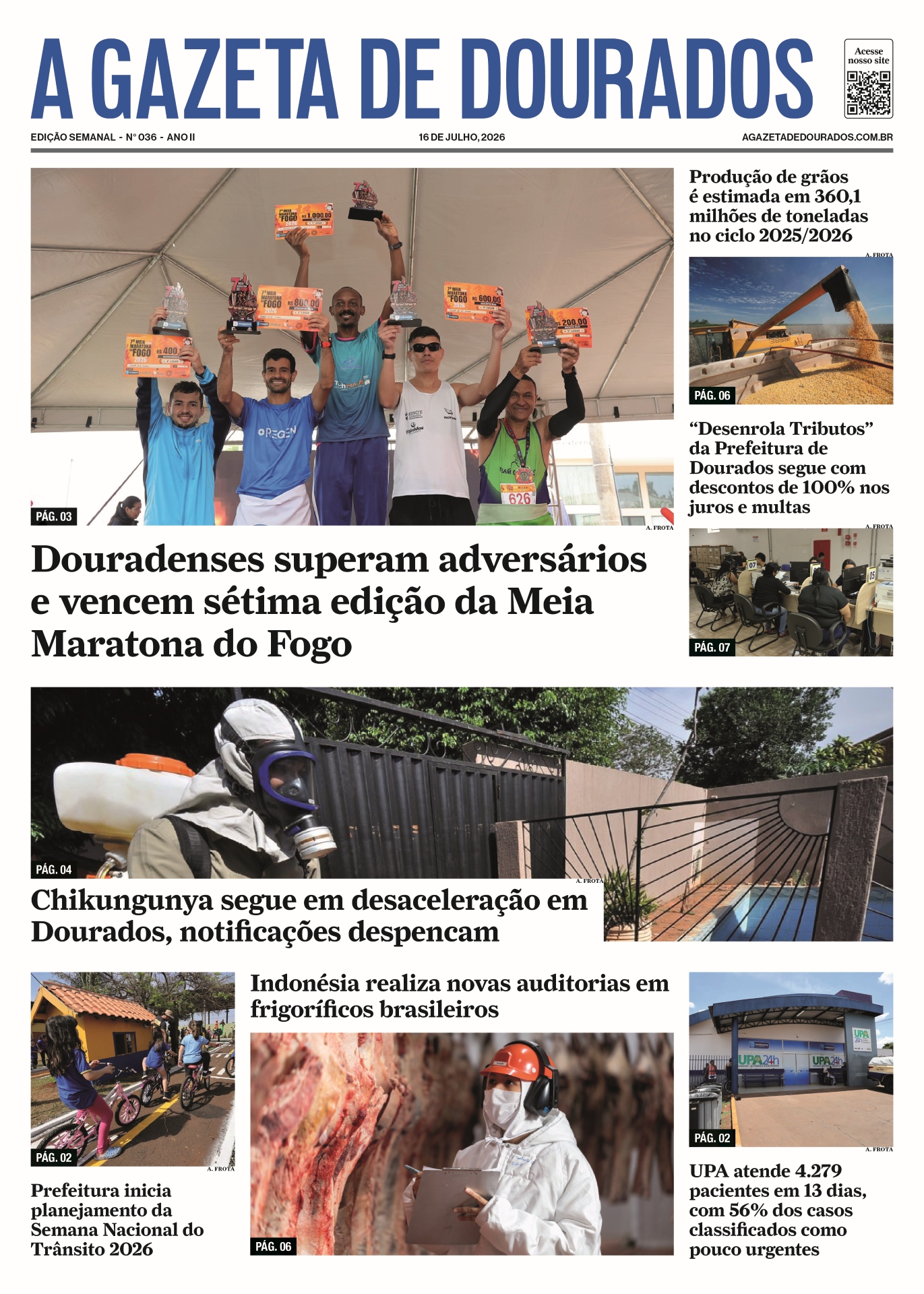 Jornal A Gazeta de Dourados – Edição de 16 de julho de 2026