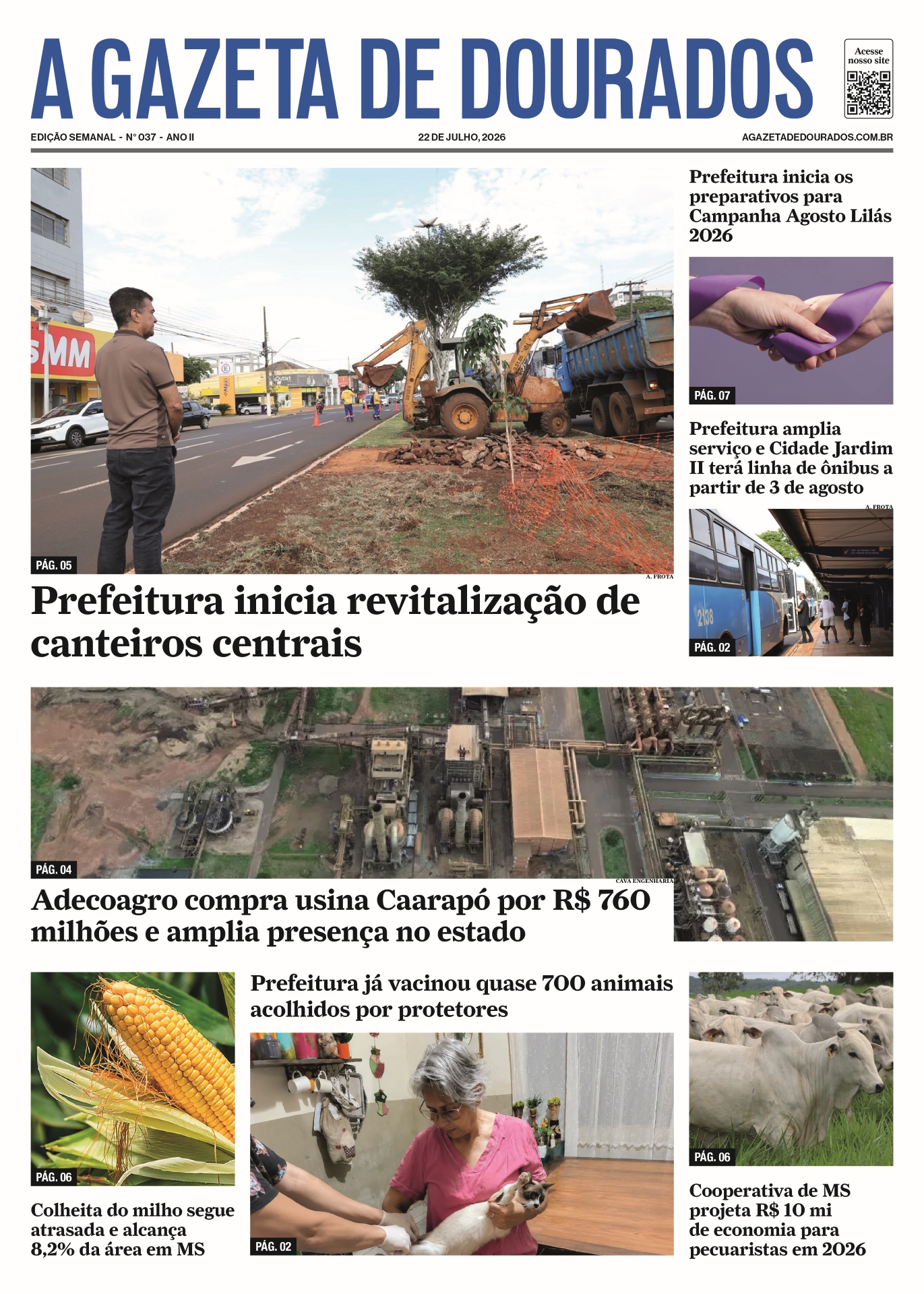 Jornal A Gazeta de Dourados – Edição de 22 de julho de 2026