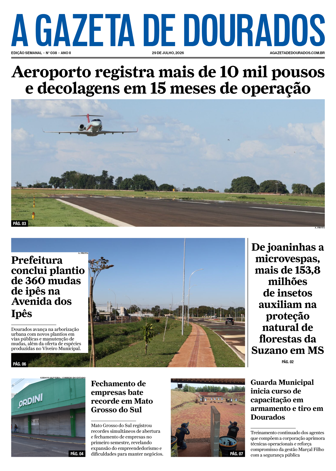 Jornal A Gazeta de Dourados – Edição de 29 de julho de 2026