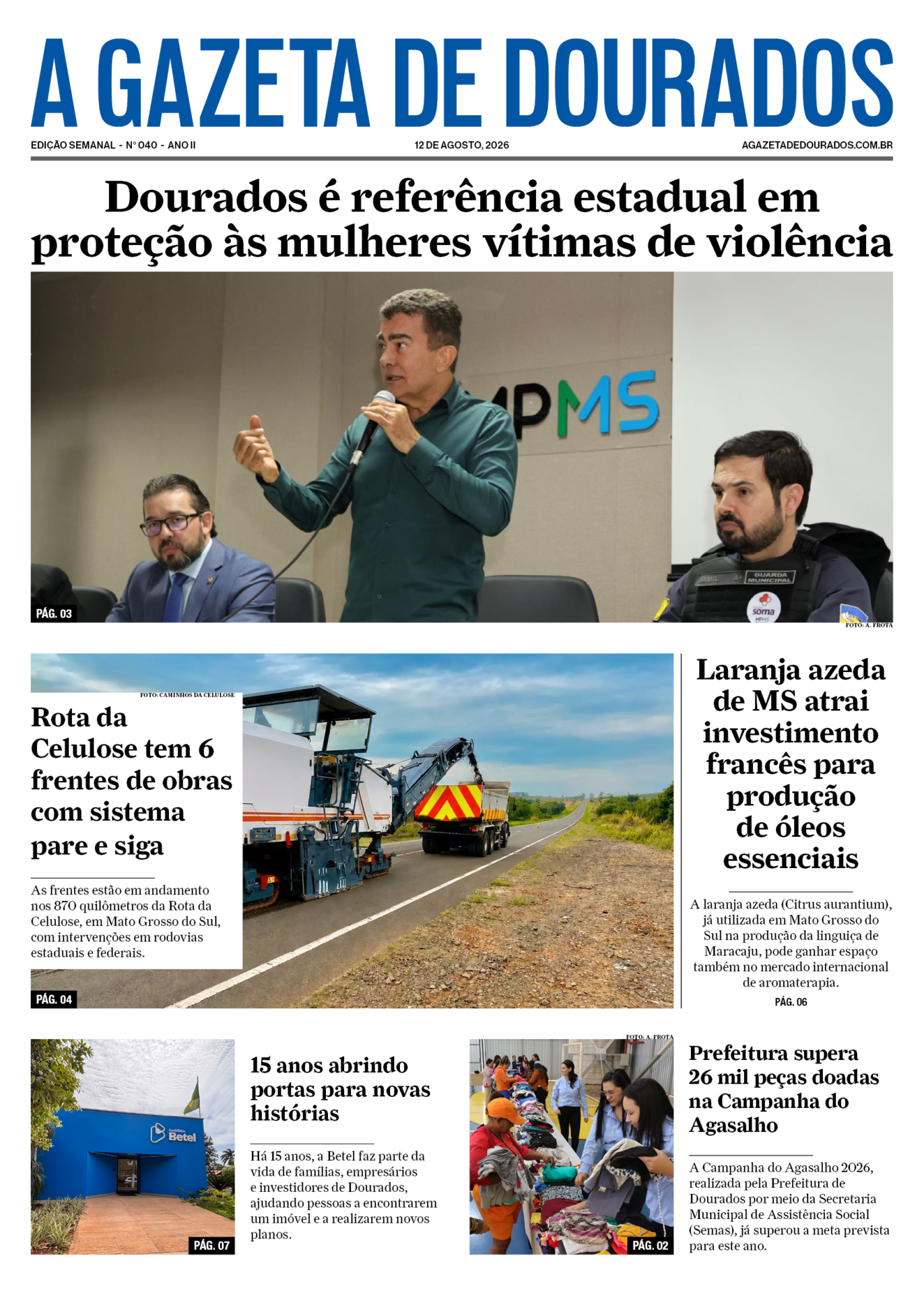 Edição impressa - 12 de agosto de 2026
