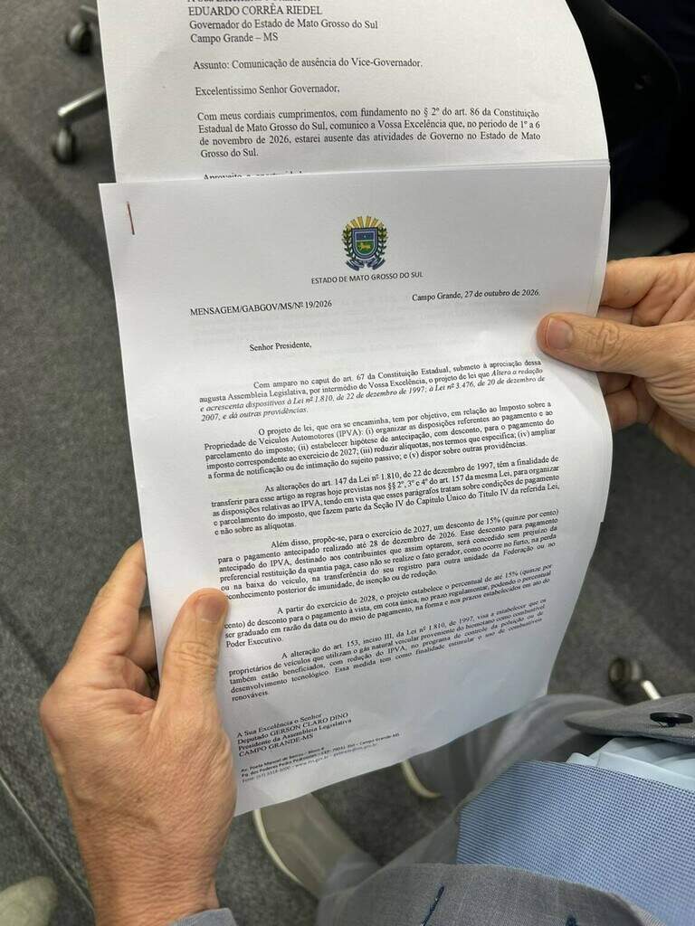 Governo antecipa IPVA pelo 2º ano seguido; desconto vai até 28 de dezembro