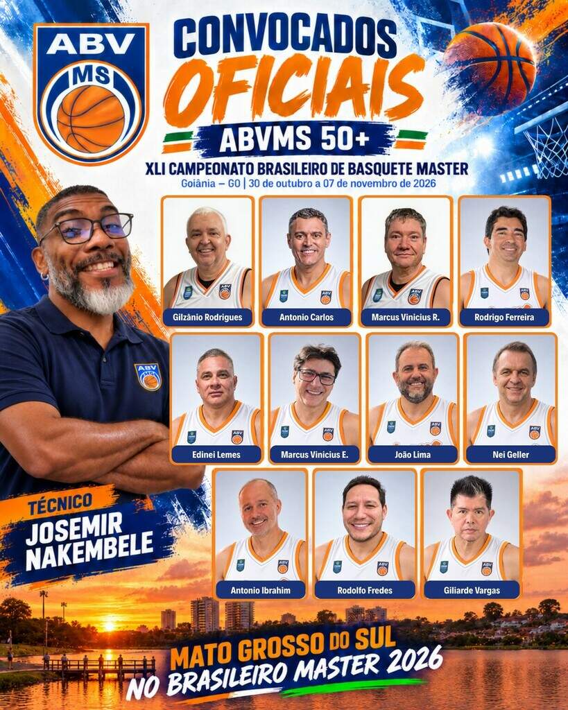 Associação representa MS no Brasileiro de Basquete Máster com 45 atletas