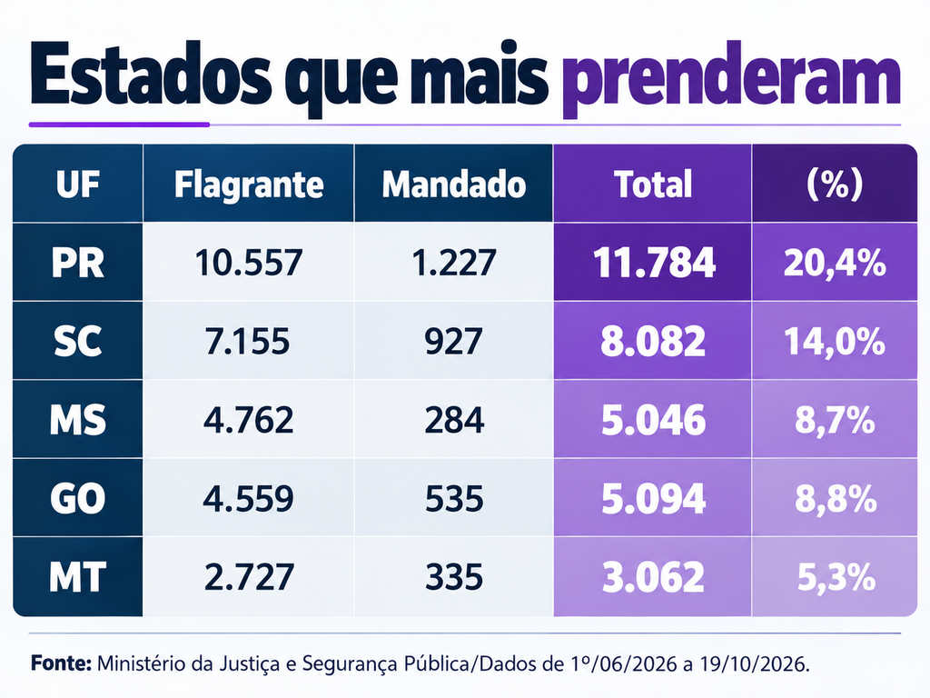 4,7 mil: MS é o terceiro que mais prendeu agressores de mulheres em operação 4,7 mil: MS é o terceiro que mais prendeu agressores de mulheres em operação
