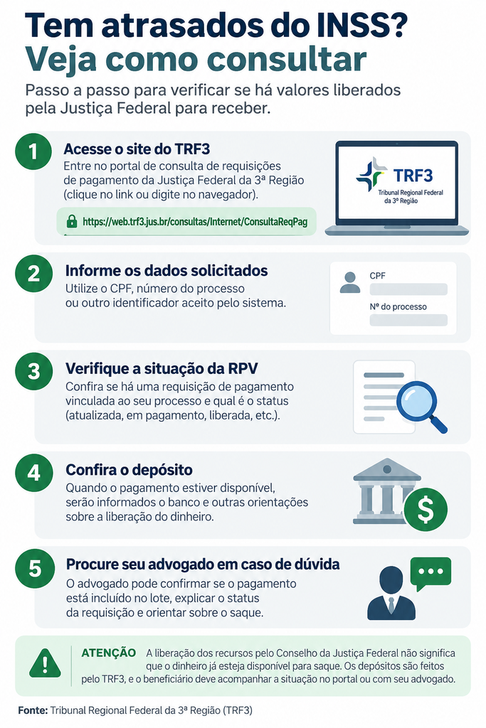 Justiça libera R$ 370 milhões em atrasados do INSS para MS e SP