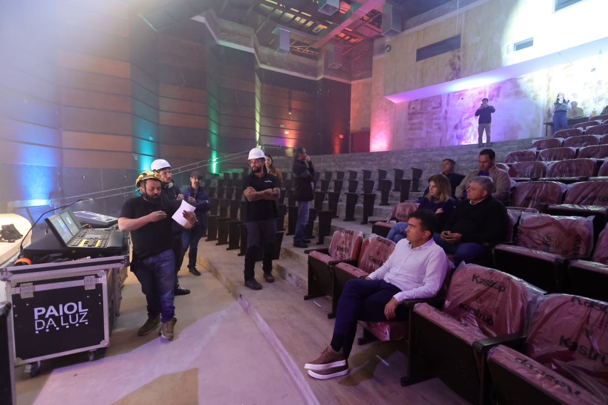 Prefeitura ultrapassa 70% de execução da reforma e revitalização do Teatro Municipal Prefeitura ultrapassa 70% de execução da reforma e revitalização do Teatro Municipal