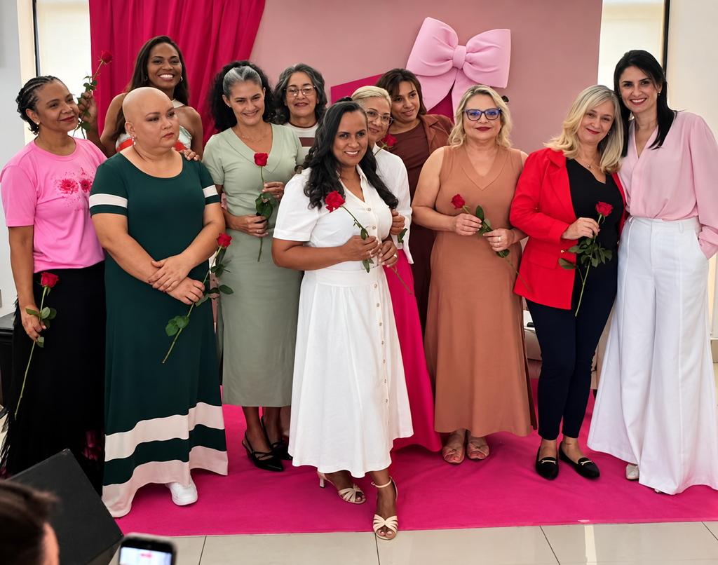 Um ano depois do câncer, Adriana troca o medo pela passarela Um ano depois do câncer, Adriana troca o medo pela passarela