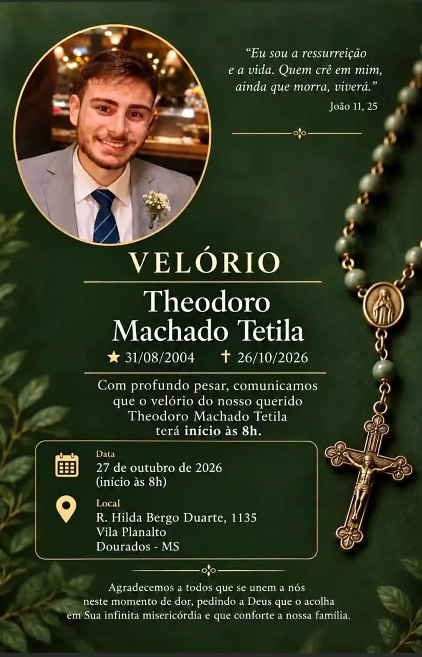 Neto de ex-prefeito morre após engasgar com pedaço de carne Neto de ex-prefeito morre após engasgar com pedaço de carne